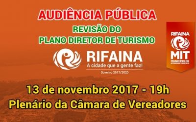 Audiência Pública para revisão do plano diretor de turismo em Rifaina